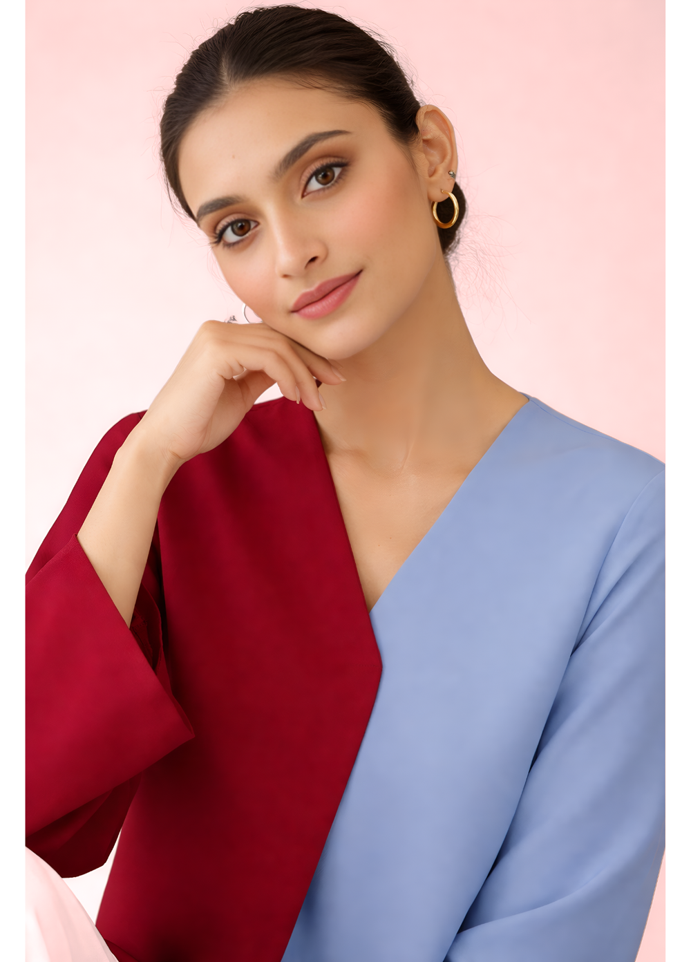 Summer Fusion by The Girl Store RTW Solids Lawn 2 Piece Suit Cherry Kiss - Casual Collection