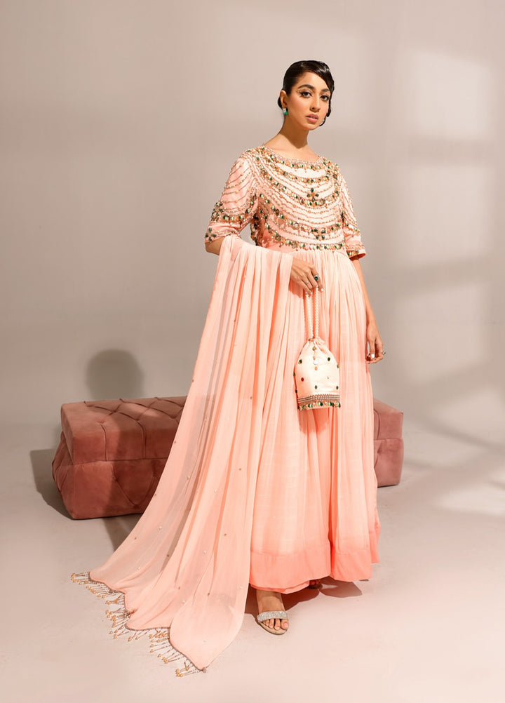 Manzilen by Ibraysha Women RTW Hand work Chiffon 3 Piece Suit Inara - Festive Collection