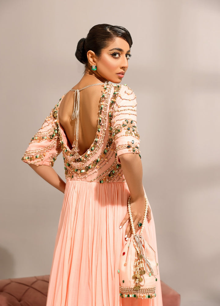 Manzilen by Ibraysha Women RTW Hand work Chiffon 3 Piece Suit Inara - Festive Collection