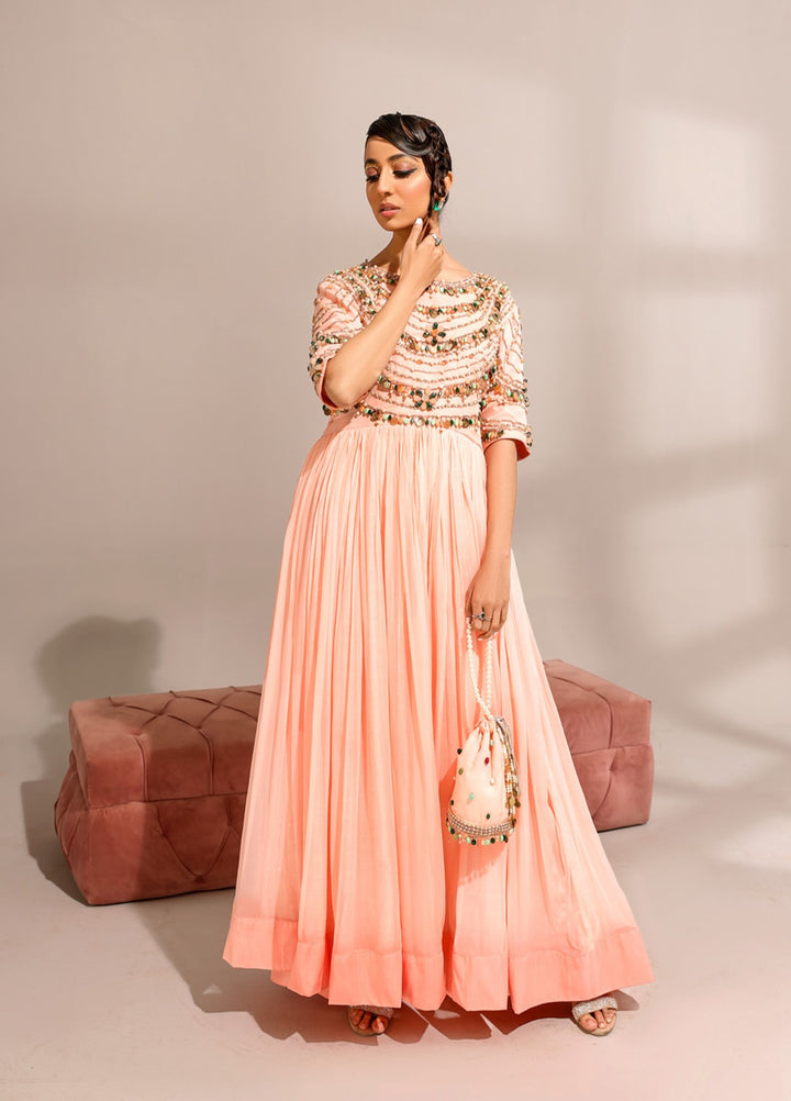 Manzilen by Ibraysha Women RTW Hand work Chiffon 3 Piece Suit Inara - Festive Collection