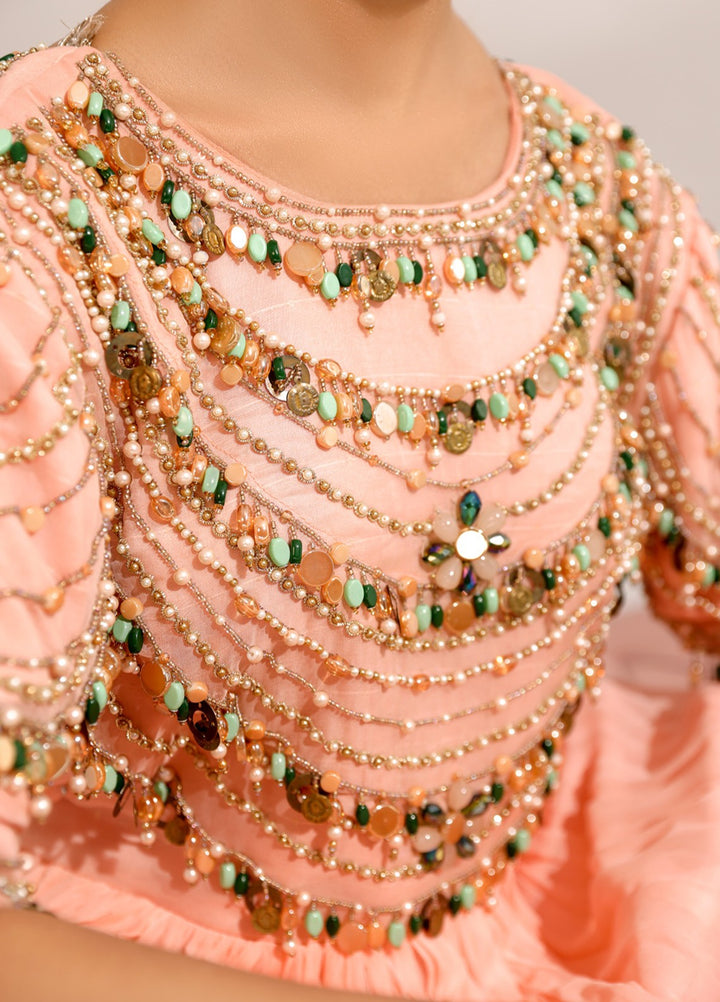 Manzilen by Ibraysha Women RTW Hand work Chiffon 3 Piece Suit Inara - Festive Collection