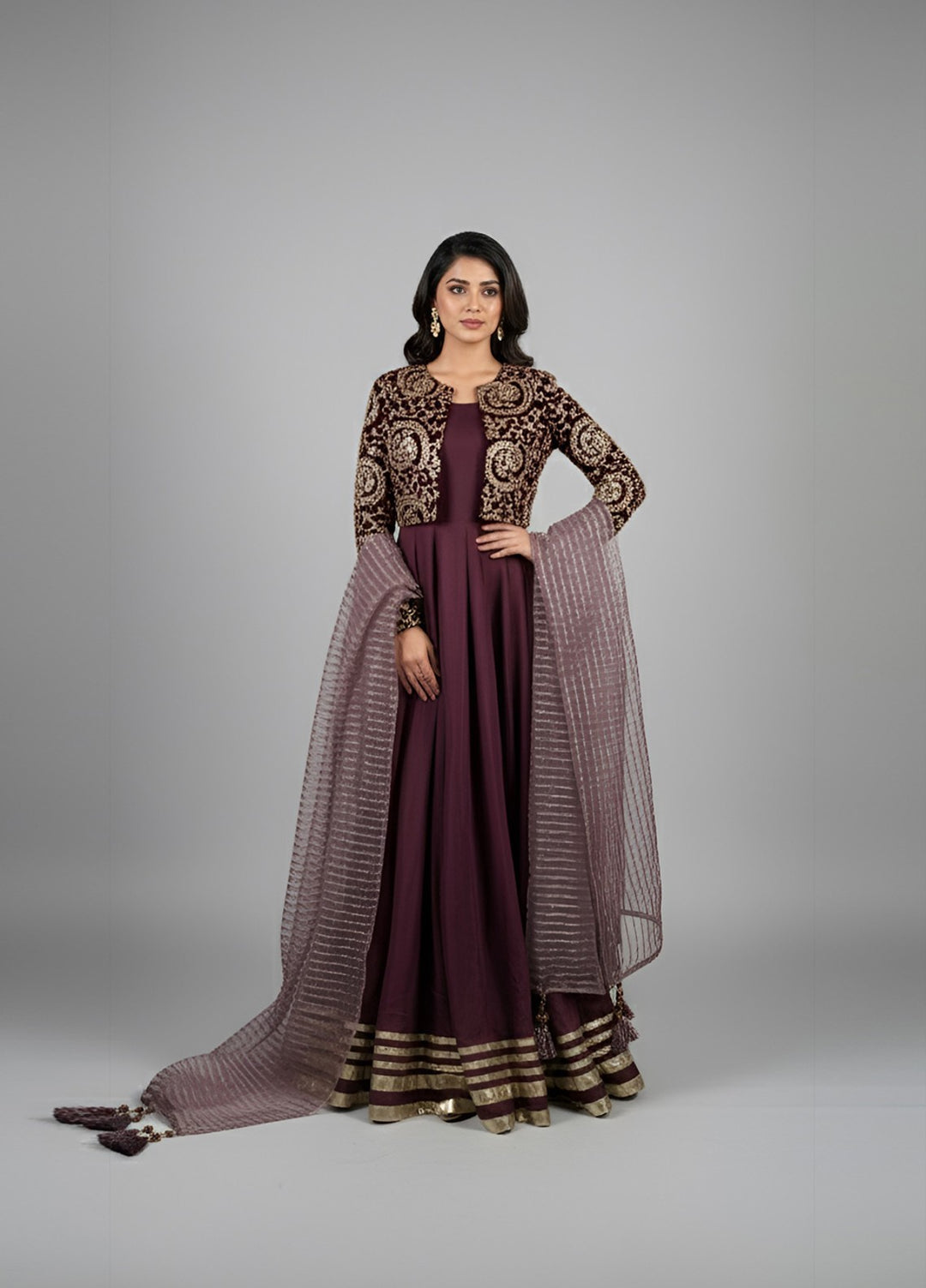 Afsana e Noor by Ibraysha RTW Embroidered Raw Silk 3 Piece Suit Noor-E-Kinnat - Festive Collection