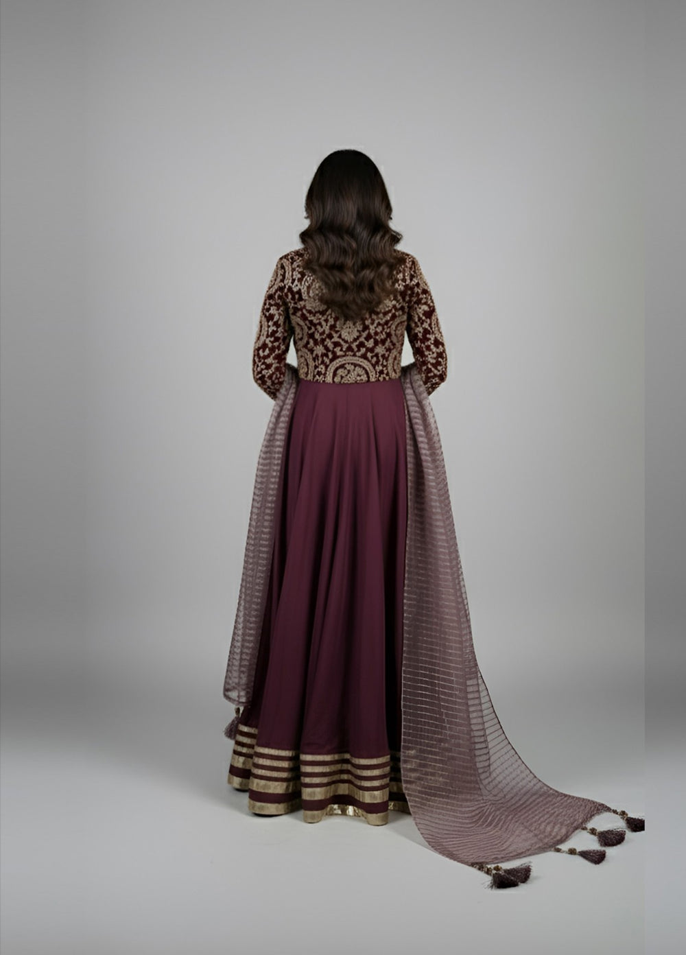 Afsana e Noor by Ibraysha RTW Embroidered Raw Silk 3 Piece Suit Noor-E-Kinnat - Festive Collection