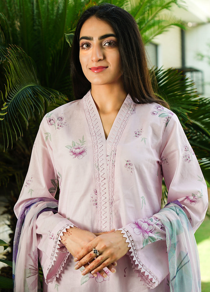 Ileen by Naba Bilal Unstitched Printed Lawn 3 Piece Suit Floreo - Casual Collection