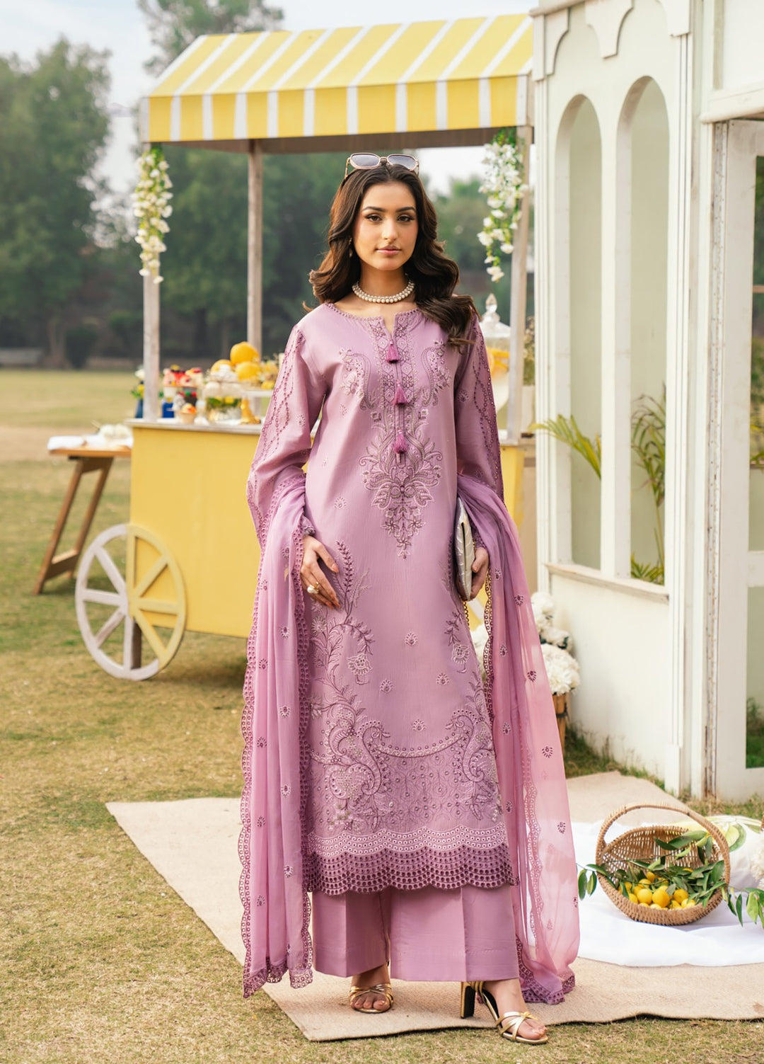 Pashmire Women RTW Embroidered Swiss Lawn 3 Piece Suit Bahaar - Festive Collection