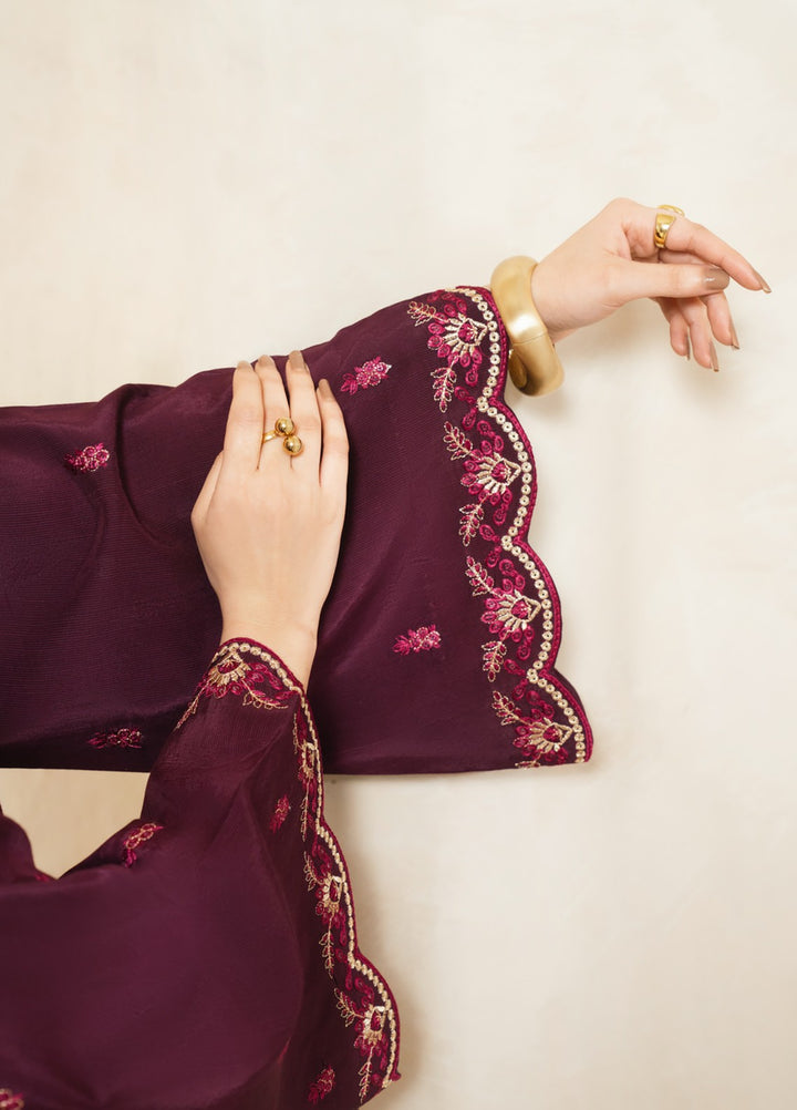 Pashmire Women RTW Embroidered Raw Silk 3 Piece Suit Tasneem - Casual Collection