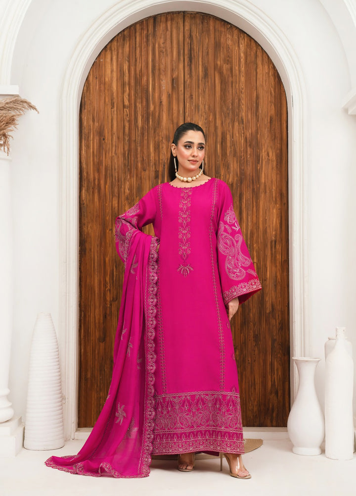Pashmire Women RTW Embroidered Raw Silk 3 Piece Suit Ibtida - Casual Collection