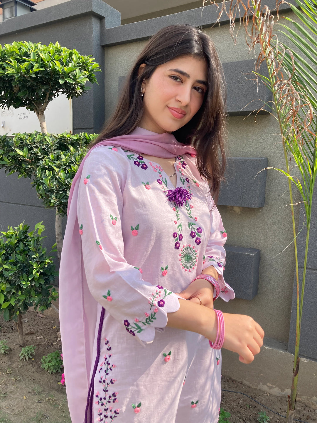 Syah Women RTW Embroidered Linen 3 Piece Suit Abeer Casual Collection