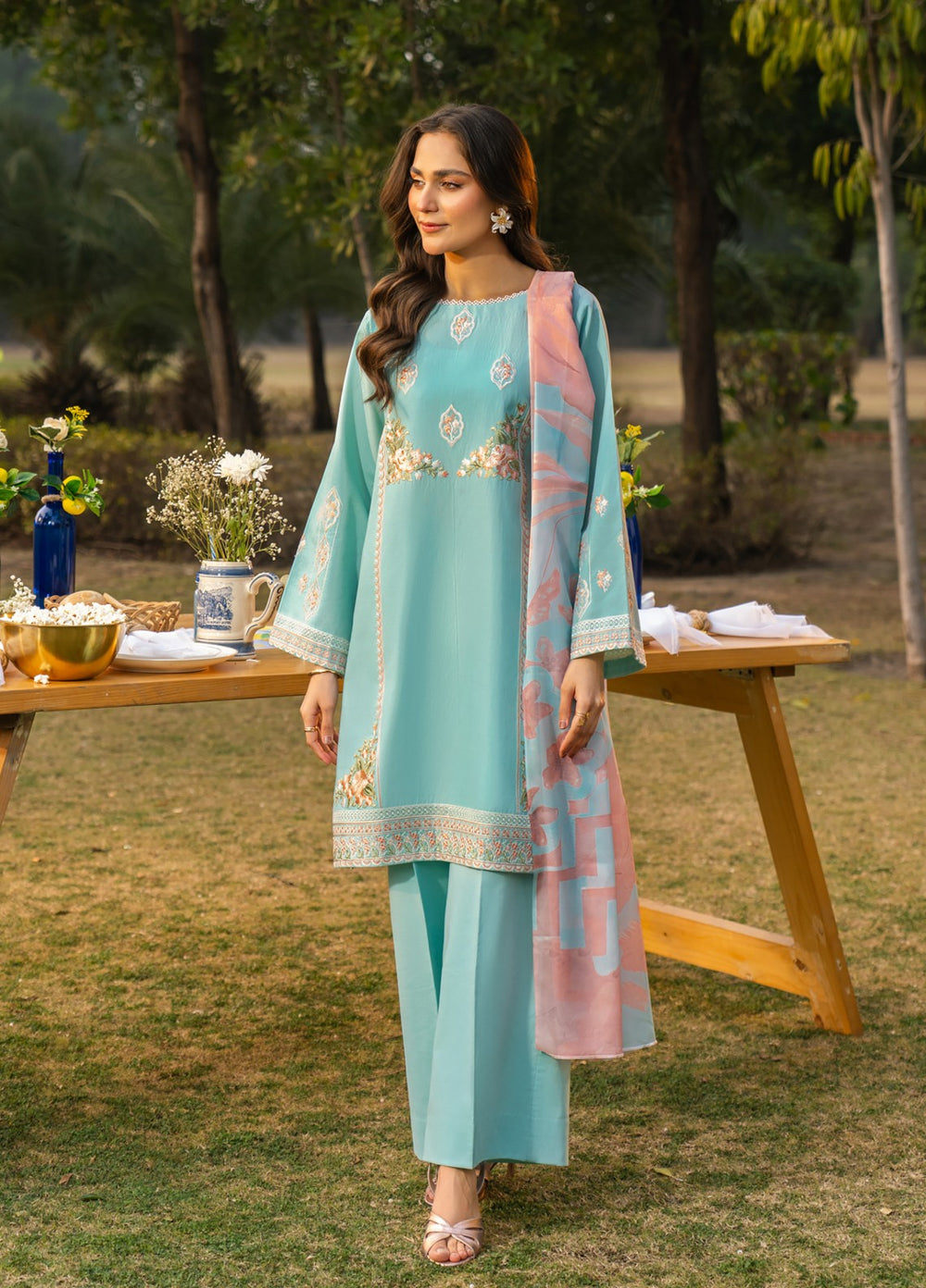 Pashmire Women RTW Embroidered Swiss Lawn 3 Piece Suit Chandni - Festive Collection