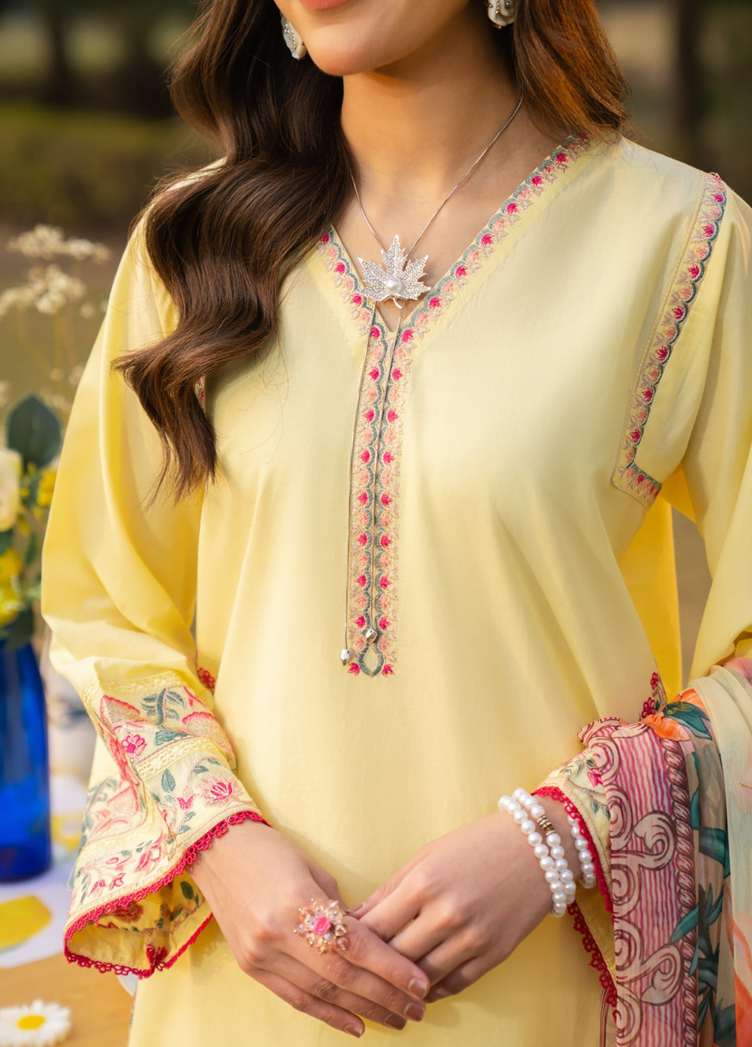Pashmire Women RTW Embroidered Swiss Lawn 3 Piece Suit Mehrun - Festive Collection