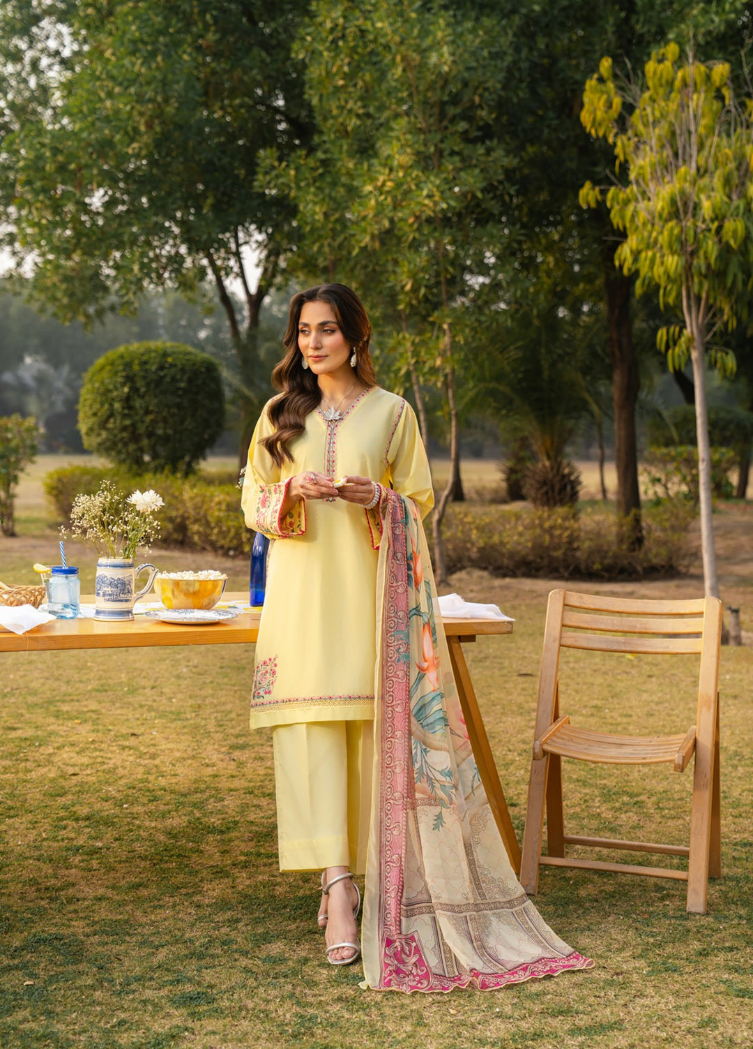 Pashmire Women RTW Embroidered Swiss Lawn 3 Piece Suit Mehrun - Festive Collection