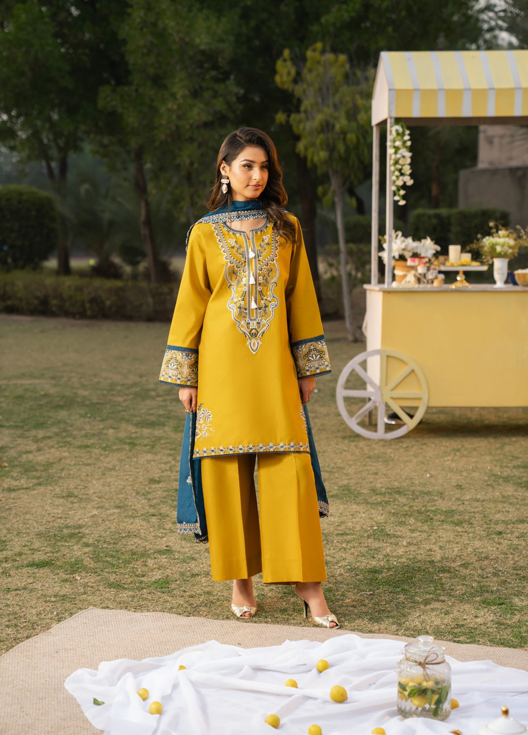 Pashmire Women RTW Embroidered Swiss Lawn 3 Piece Suit Nayab - Festive Collection