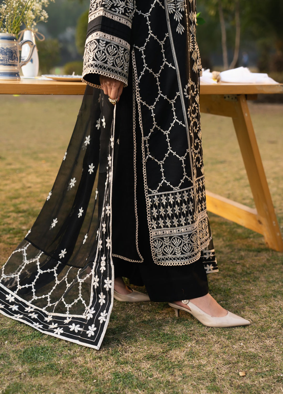 Pashmire Women RTW Embroidered Swiss Lawn 3 Piece Suit Zari - Festive Collection