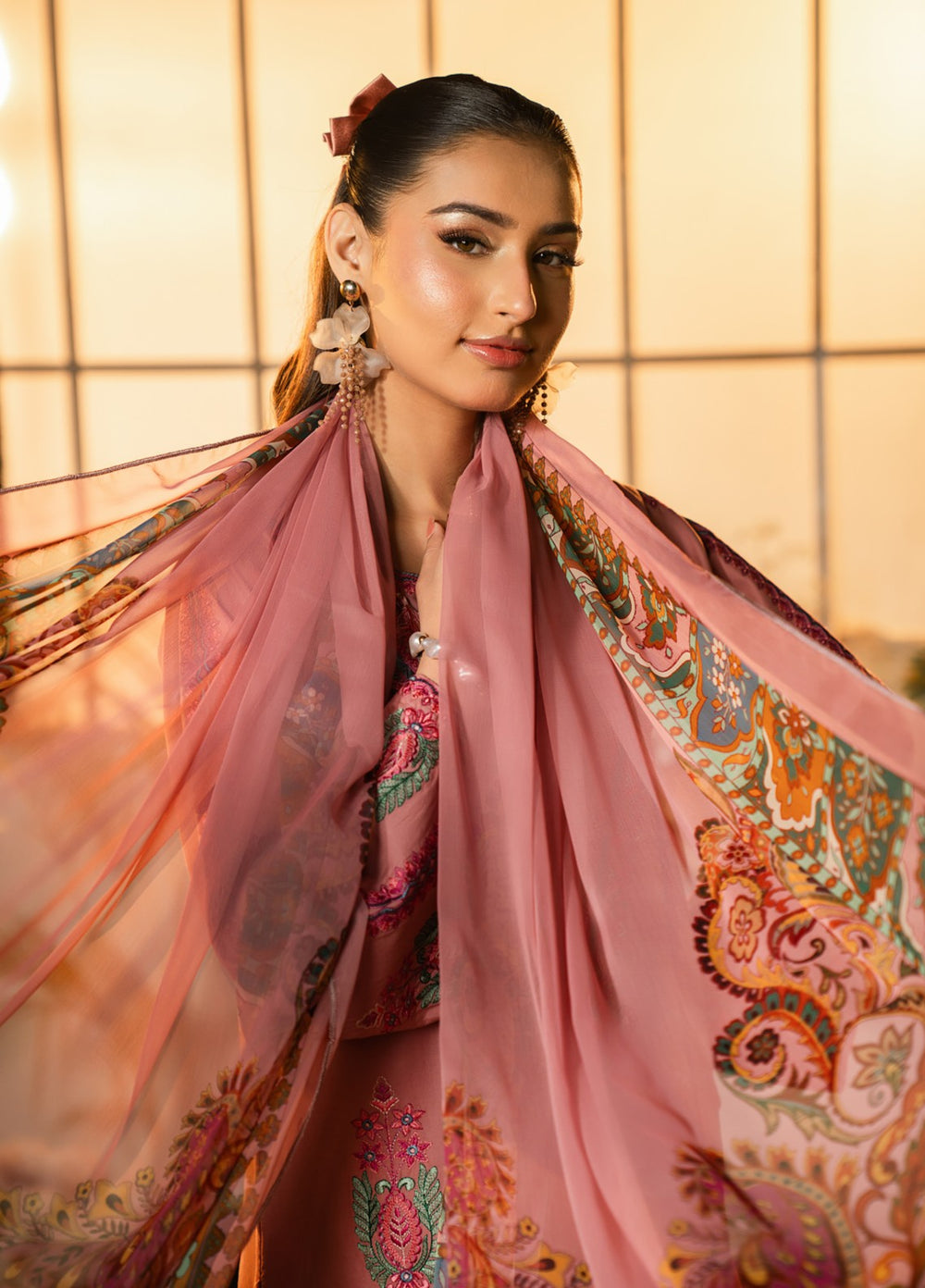 Pashmire Women RTW Embroidered Raw Silk 3 Piece Suit Subha - Casual Collection