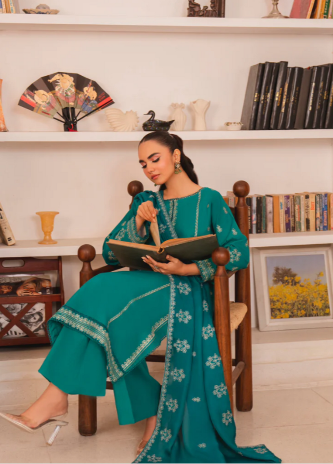 Jahanara by Pashmire Women RTW Embroidered Raw Silk 3 Piece Suit Esme Wedding Collection