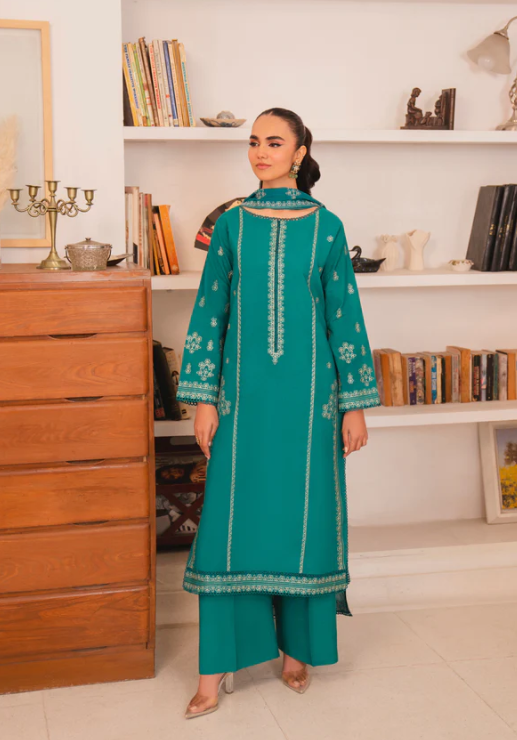 Jahanara by Pashmire Women RTW Embroidered Raw Silk 3 Piece Suit Esme Wedding Collection