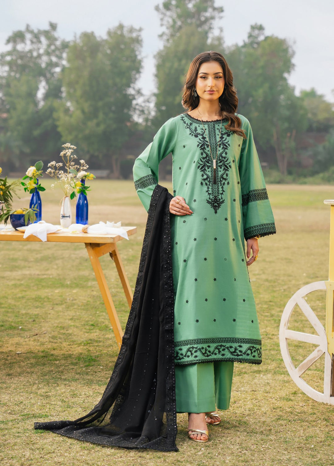 Pashmire Women RTW Embroidered Swiss Lawn 3 Piece Suit Elara - Casual Collection
