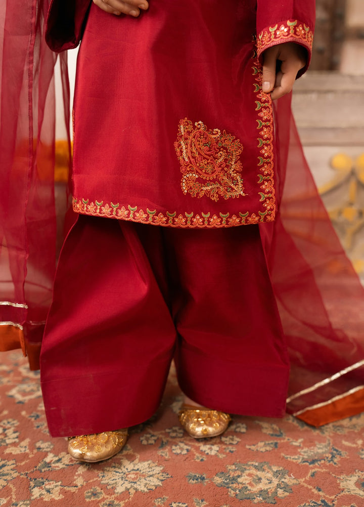 Mini Mefil by Pashmire RTW Embroidered Silk 3 Piece Suit Raahi Festive Collection