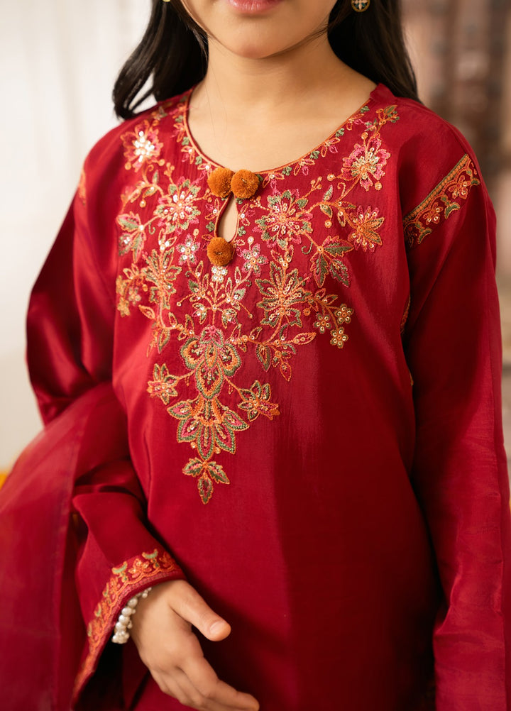 Mini Mefil by Pashmire RTW Embroidered Silk 3 Piece Suit Raahi Festive Collection