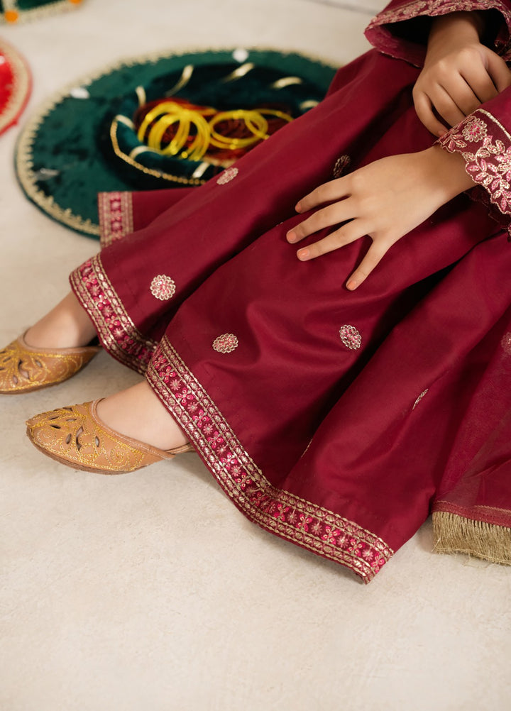 Mini Mefil by Pashmire RTW Embroidered Silk 3 Piece Suit Mehre Nisa Festive Collection