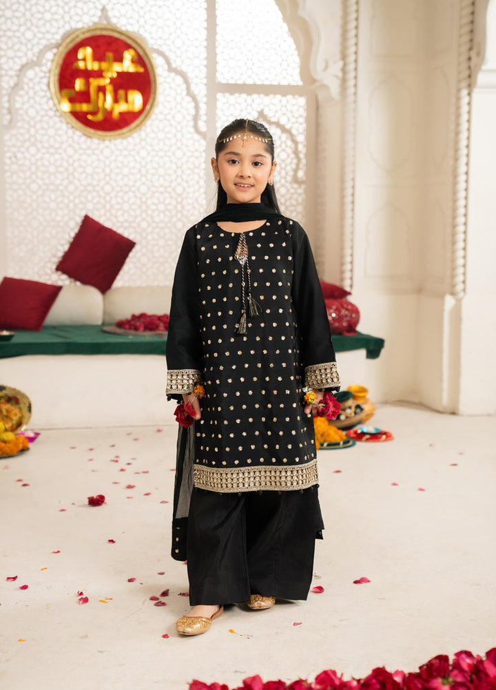 Mini Mefil by Pashmire RTW Embroidered Silk 3 Piece Suit Anaya Festive Collection