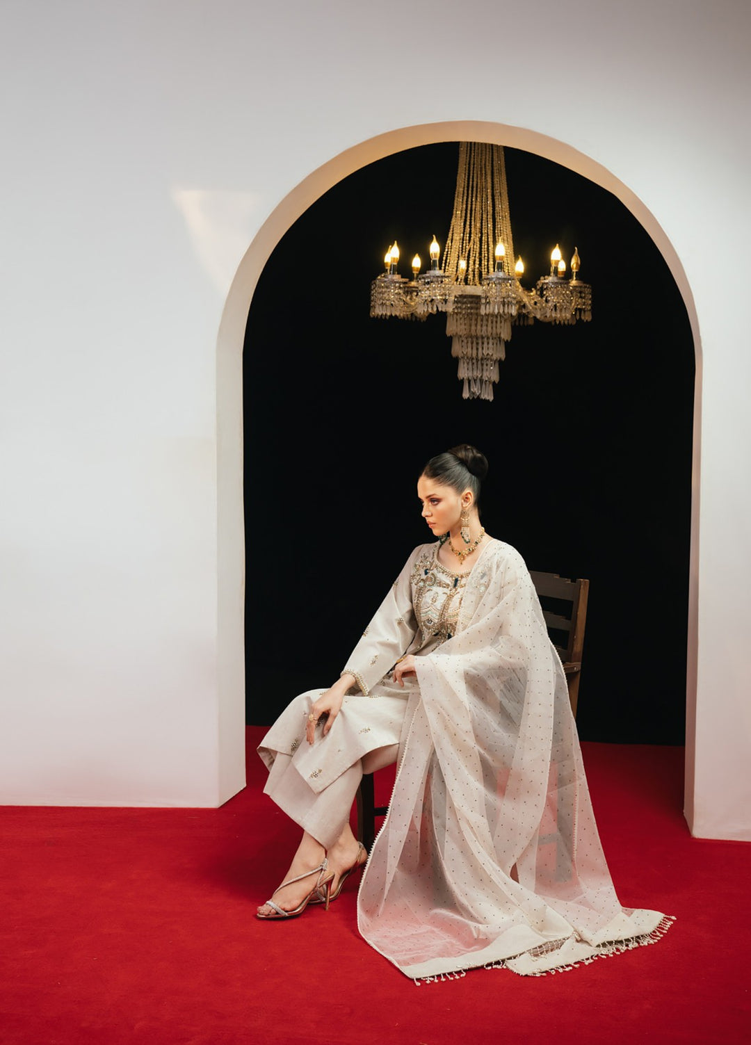 Jahanara by Pashmire Women RTW Embroidered Silk 3 Piece Suit Mehwar Wedding Collection