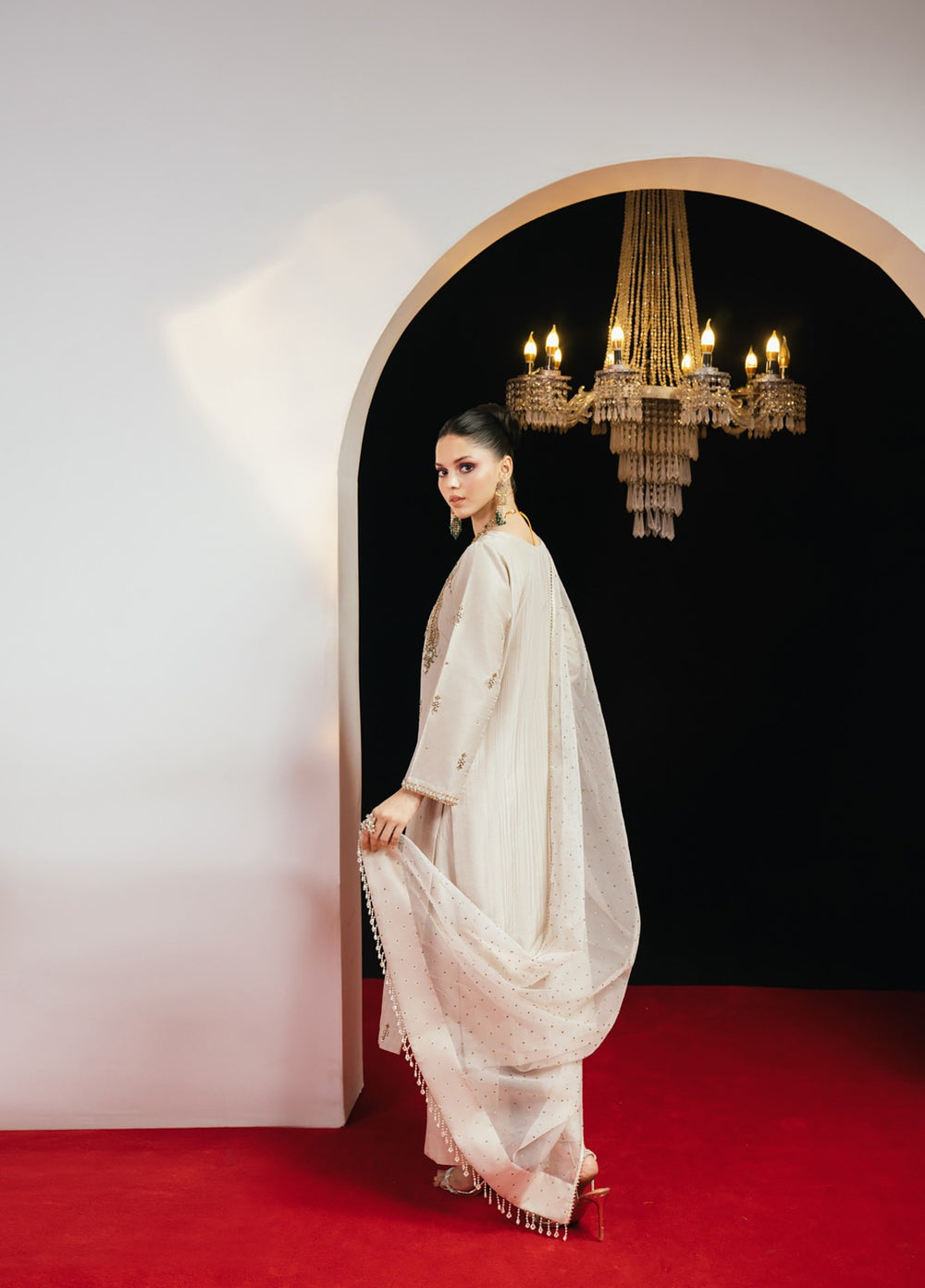 Jahanara by Pashmire Women RTW Embroidered Silk 3 Piece Suit Mehwar Wedding Collection