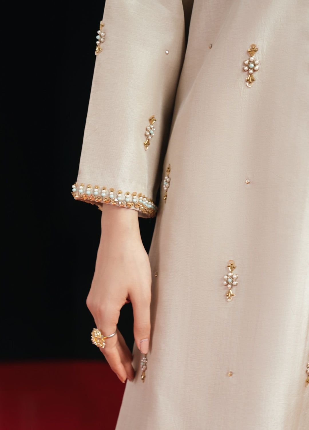 Jahanara by Pashmire Women RTW Embroidered Silk 3 Piece Suit Mehwar Wedding Collection