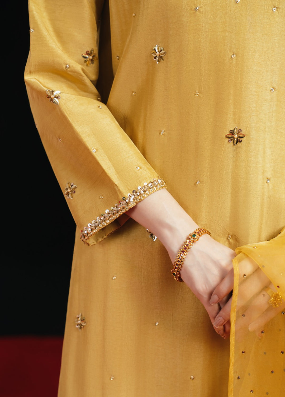 Jahanara by Pashmire Women RTW Embroidered Silk 3 Piece Suit Tabeer Wedding Collection