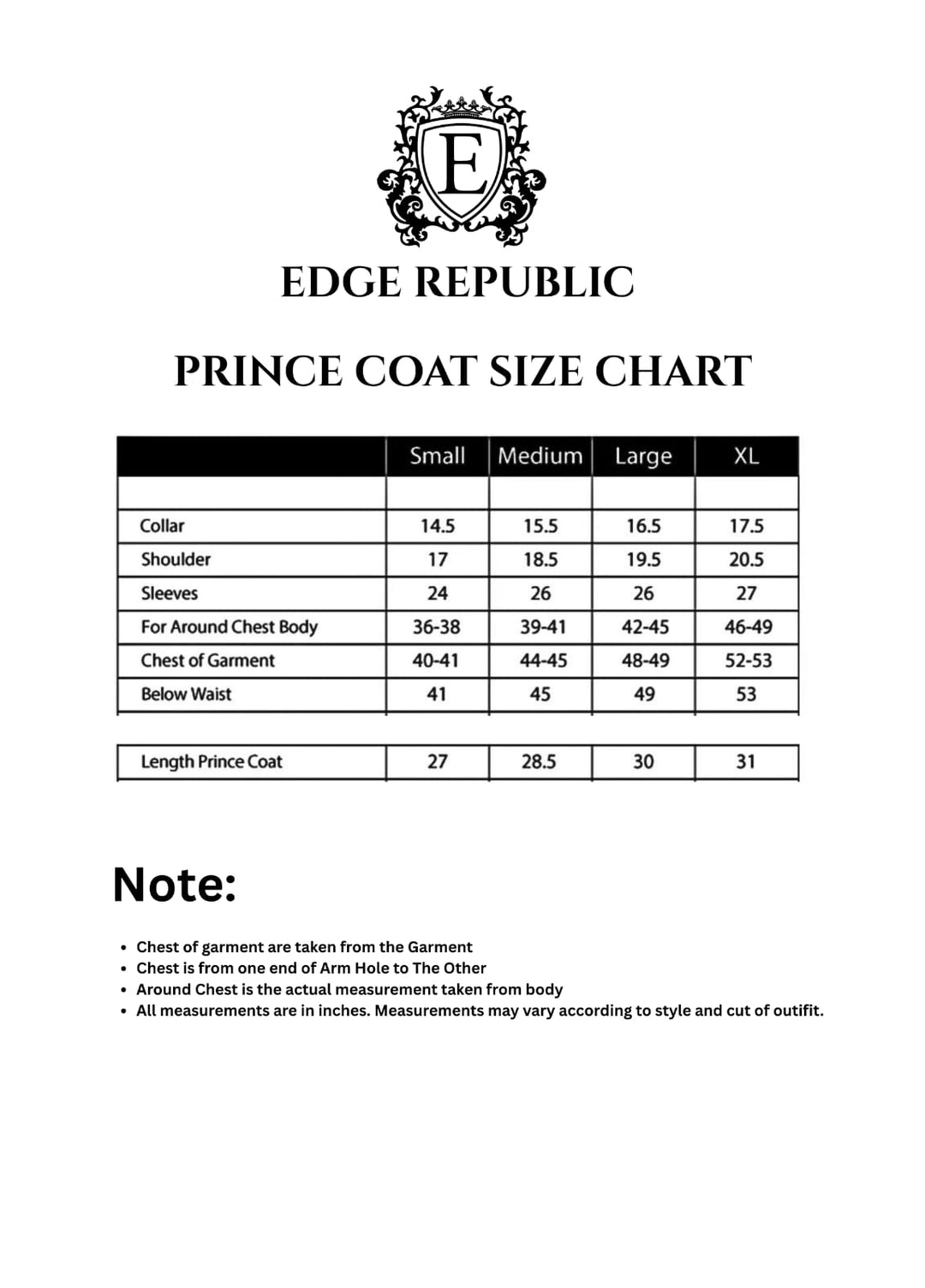 Zarrar by Edge Republic Mens RTW Embroidered Blended Cotton 3 Piece Suit Prince Coat ER 2090 Festive Collection