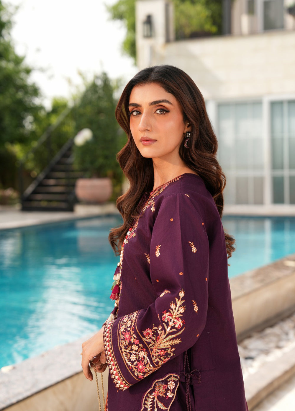 Mehrang by Pashmire RTW Embroidered Lawn Cotton 3 Piece Suit Rishal Casual Collection