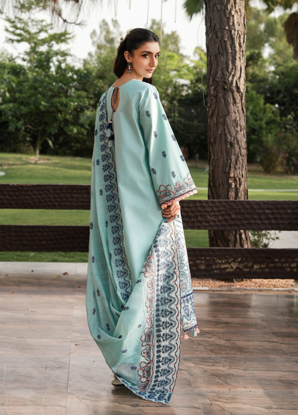 Mehrang by Pashmire RTW Embroidered Lawn Cotton 3 Piece Suit Zaryal Casual Collection