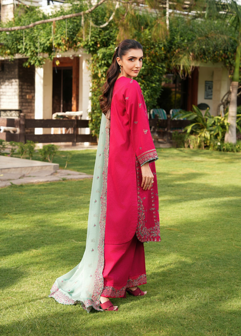 Mehrang by Pashmire RTW Embroidered Lawn Cotton 3 Piece Suit Zarmeen Casual Collection