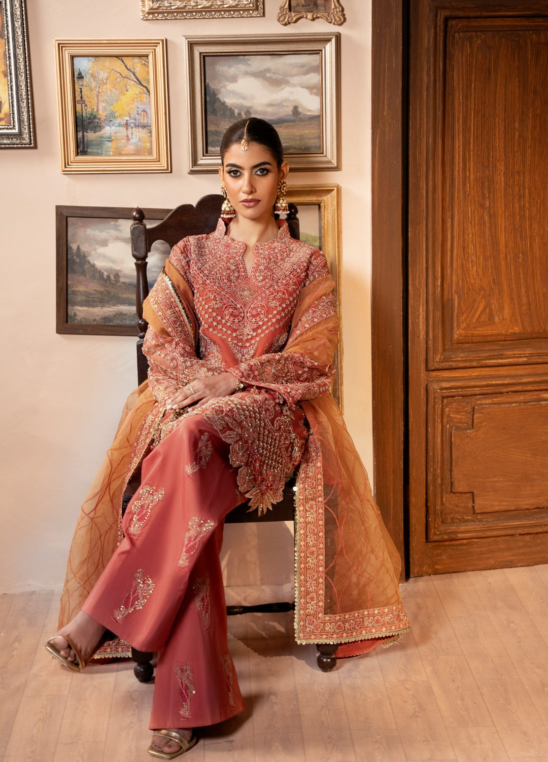 Push Pawan by Zarizaa Unstitched Embroidered Organza 3 Piece Suit TARANNUM Wedding Collection