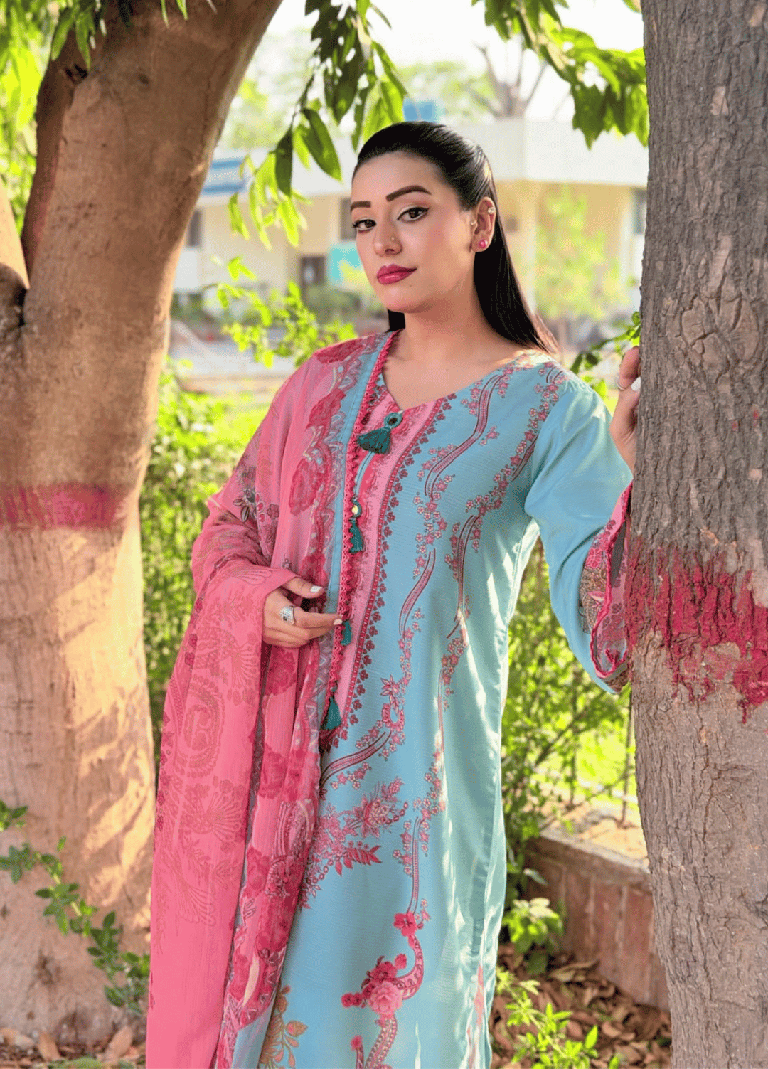 Syra's Atelier RTW Printed Lawn 3 Piece Suit Zariah Kaftan Casual Collection