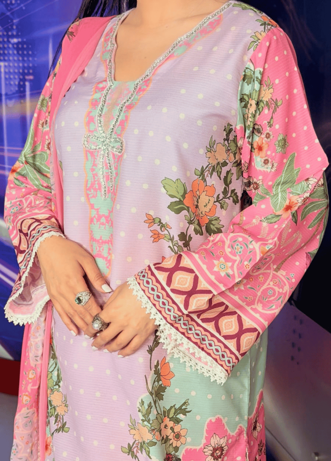 Syra's Atelier RTW Printed Lawn 3 Piece Suit Zeenia Casual Collection