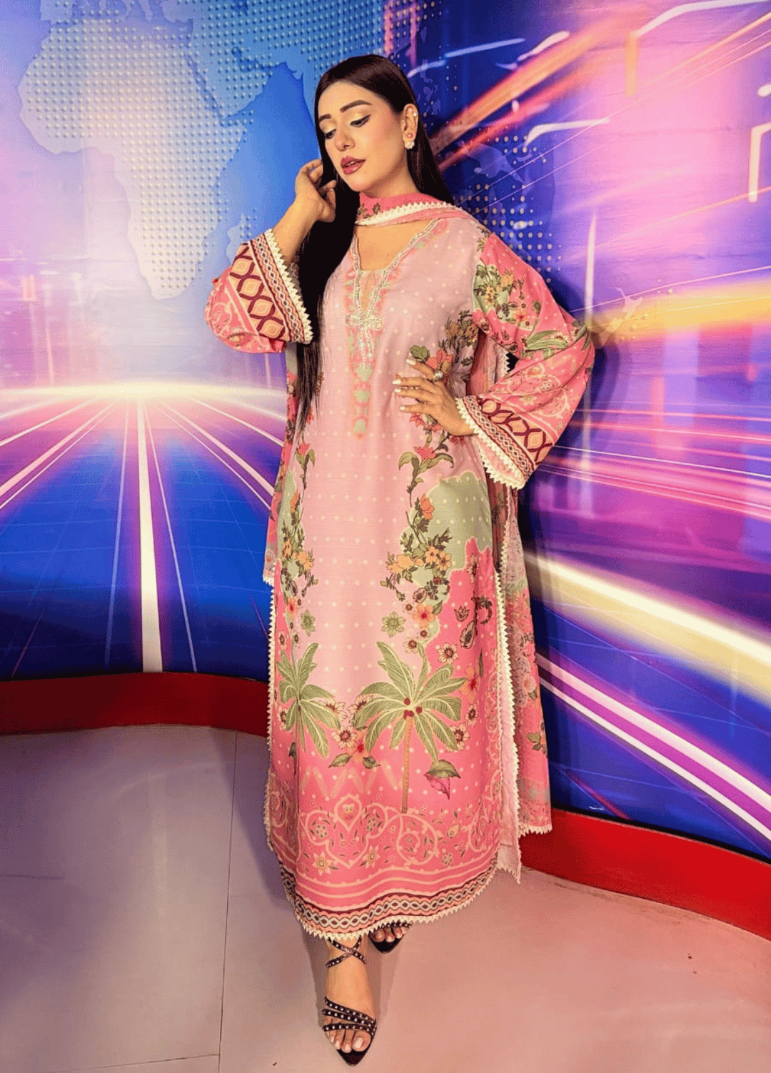 Syra's Atelier RTW Printed Lawn 3 Piece Suit Zeenia Casual Collection