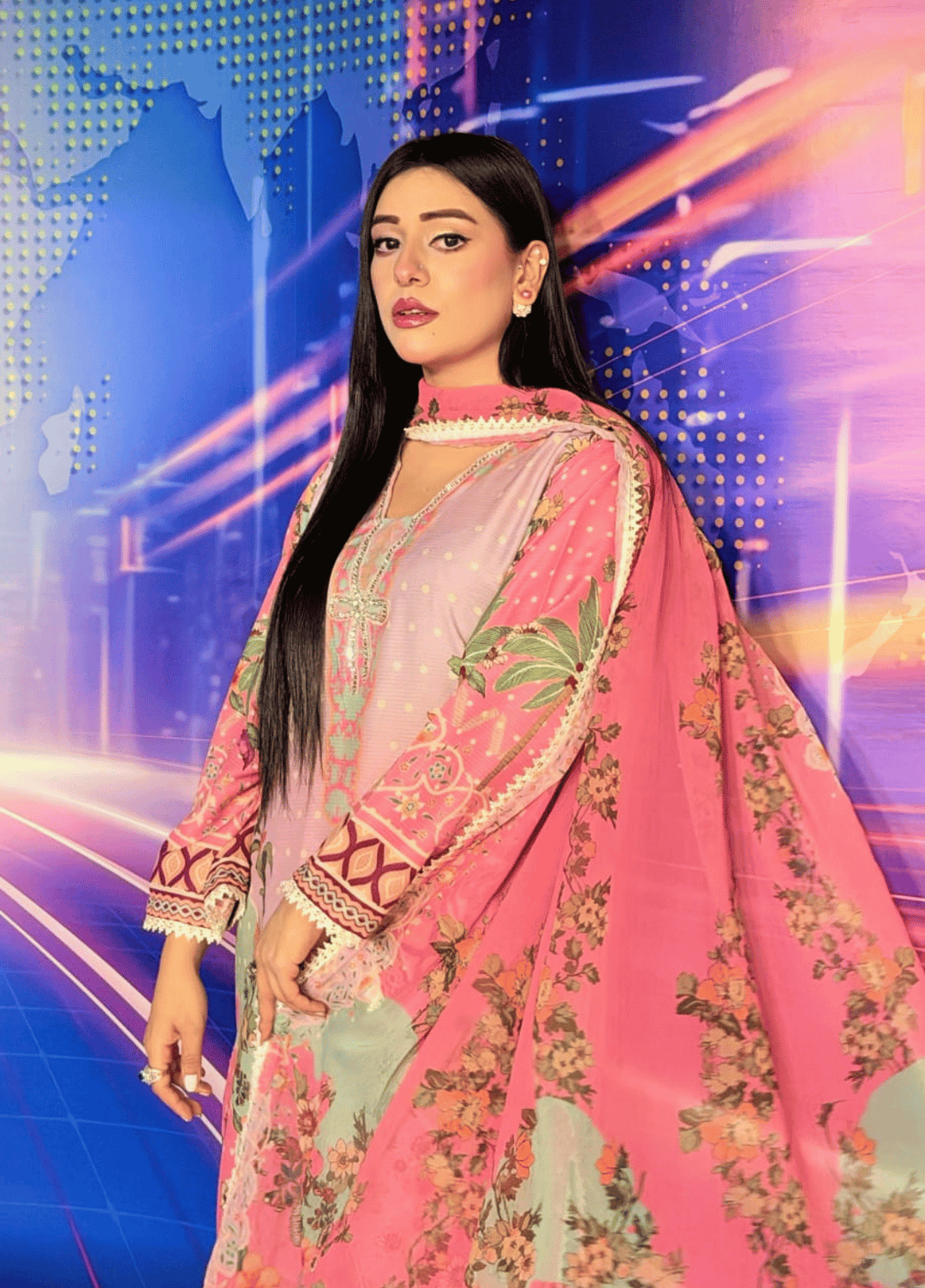 Syra's Atelier RTW Printed Lawn 3 Piece Suit Zeenia Casual Collection