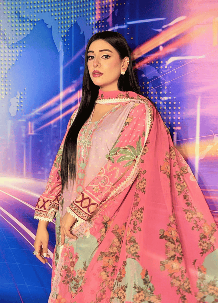 Syra's Atelier RTW Printed Lawn 3 Piece Suit Zeenia Casual Collection