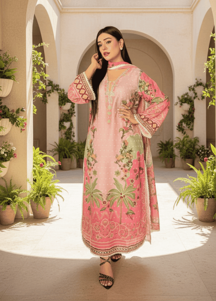 Syra's Atelier RTW Printed Lawn 3 Piece Suit Zeenia Casual Collection