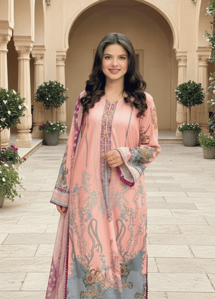Syra's Atelier RTW Printed Lawn 3 Piece Suit Meherzaad Casual Collection
