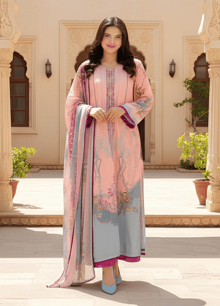 Syra's Atelier RTW Printed Lawn 3 Piece Suit Meherzaad Casual Collection