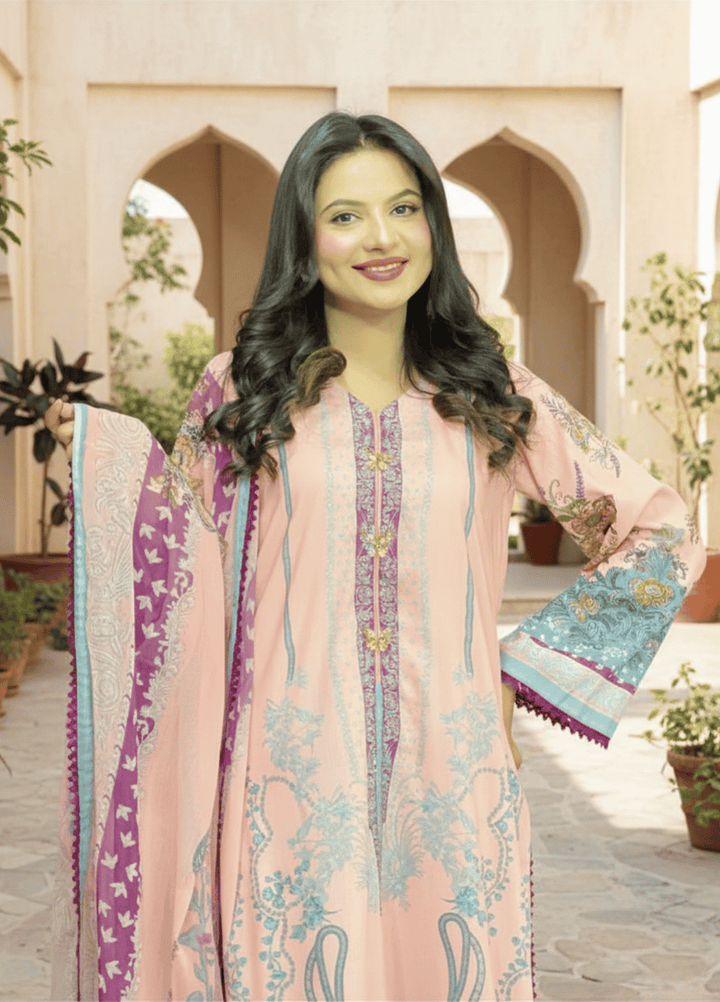 Syra's Atelier RTW Printed Lawn 3 Piece Suit Meherzaad Casual Collection
