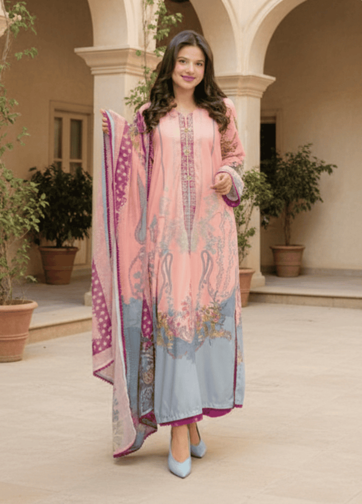 Syra's Atelier RTW Printed Lawn 3 Piece Suit Meherzaad Casual Collection