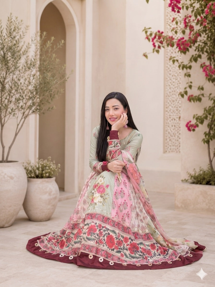 Syra's Atelier RTW Printed Lawn 3 Piece Suit Dur-e-Shewar Casual Collection