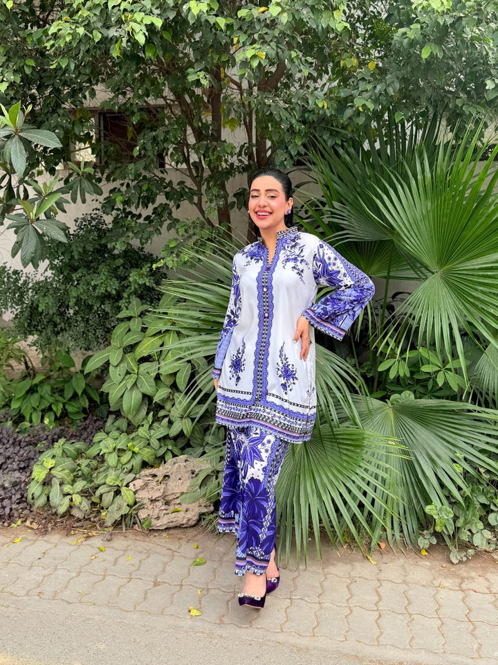 Syra's Atelier RTW Printed Swiss Lawn 2 Piece Suit Vania Casual Collection