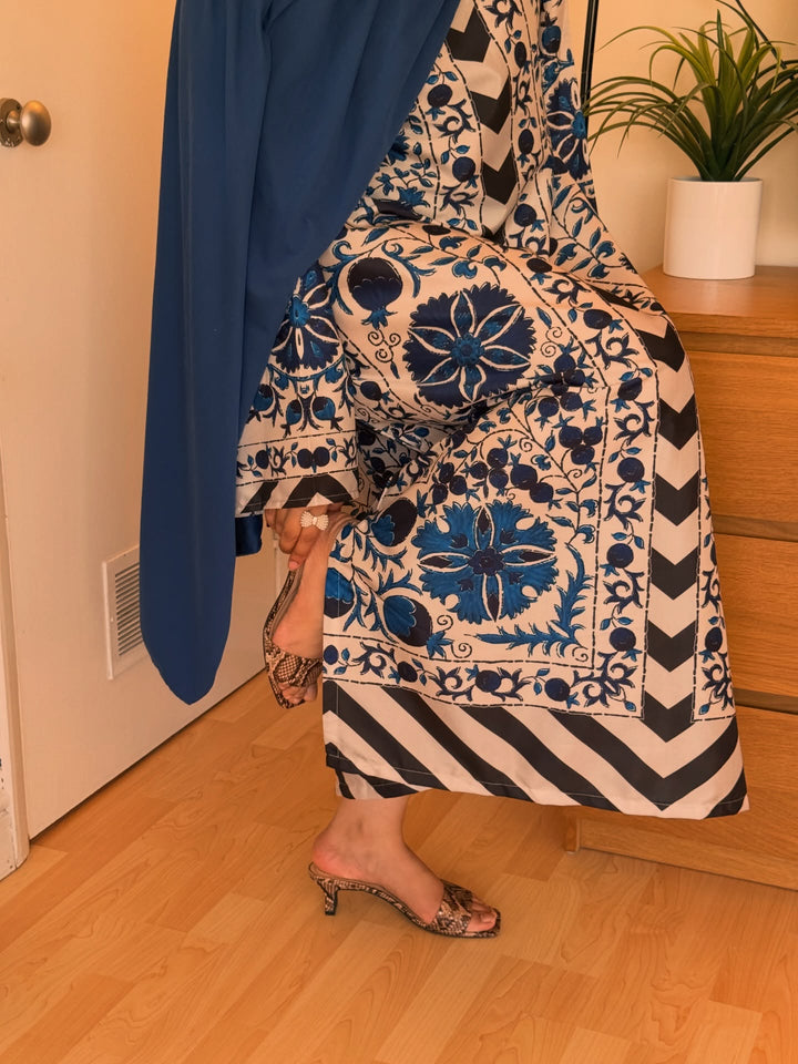Syra's Atelier RTW Printed Lawn 1 Piece Suit Nahel Kaftan Casual Collection
