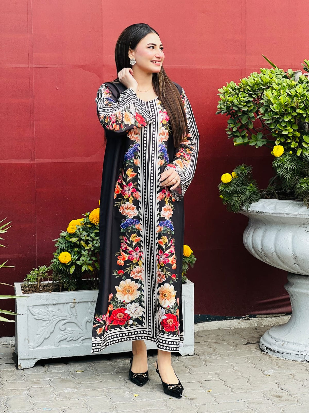 Syra's Atelier RTW Printed Grip 2 Piece Suit NERA Kaftan Casual Collection
