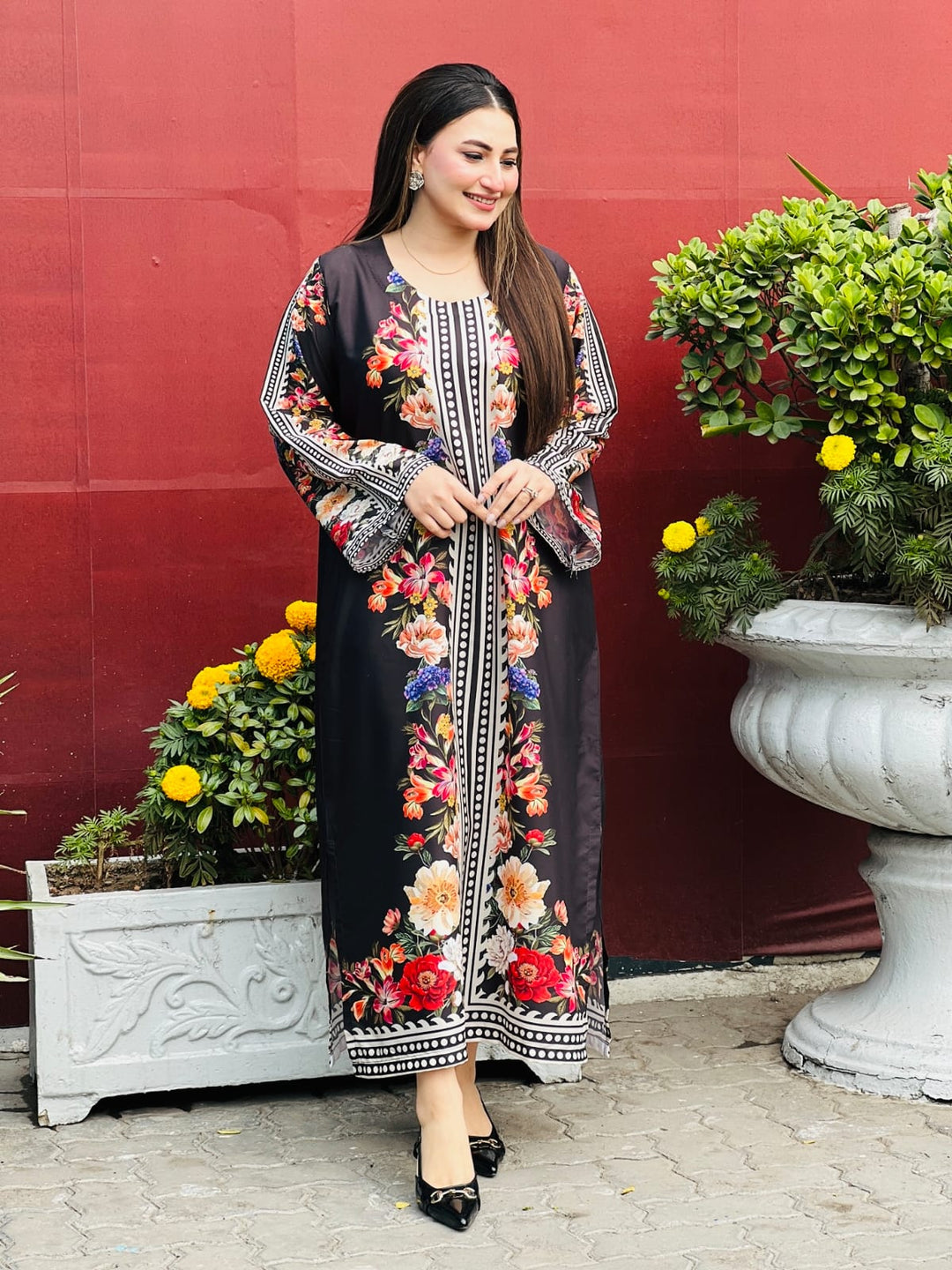 Syra's Atelier RTW Printed Grip 2 Piece Suit NERA Kaftan Casual Collection