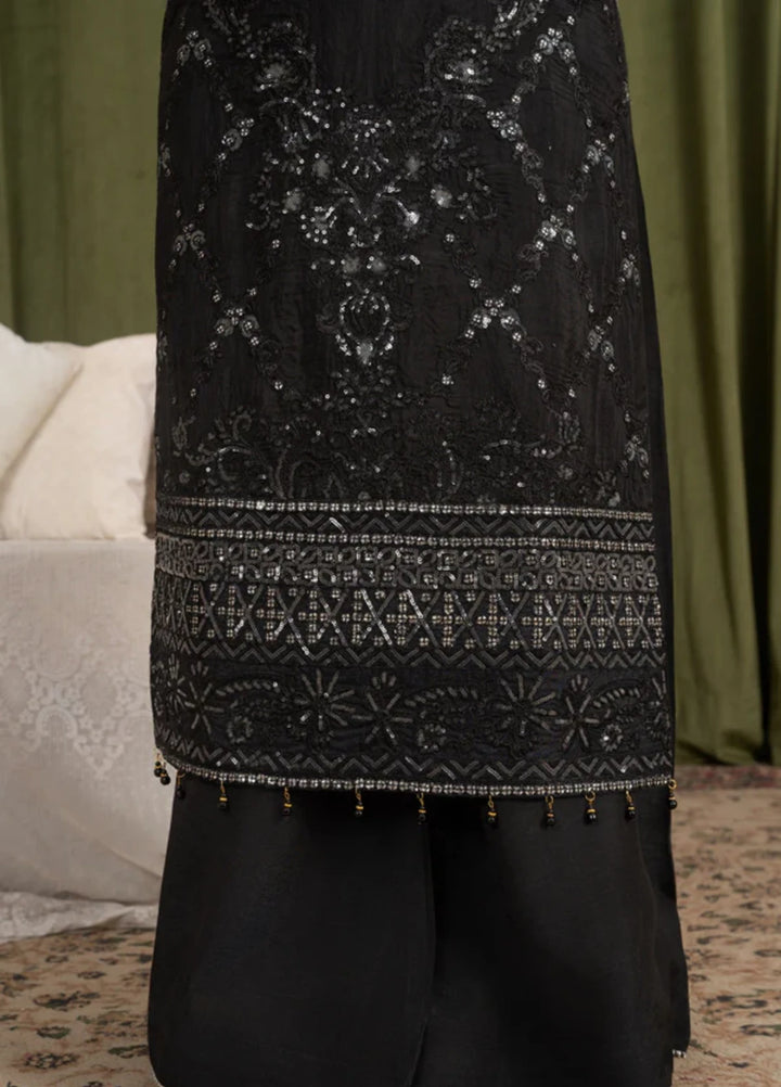 Sehrish by Maherposh RTW Embroidered Viscose Raw Silk 3 Piece Suit MP-SR-02 NOIR ELEGANCE Festive Collection